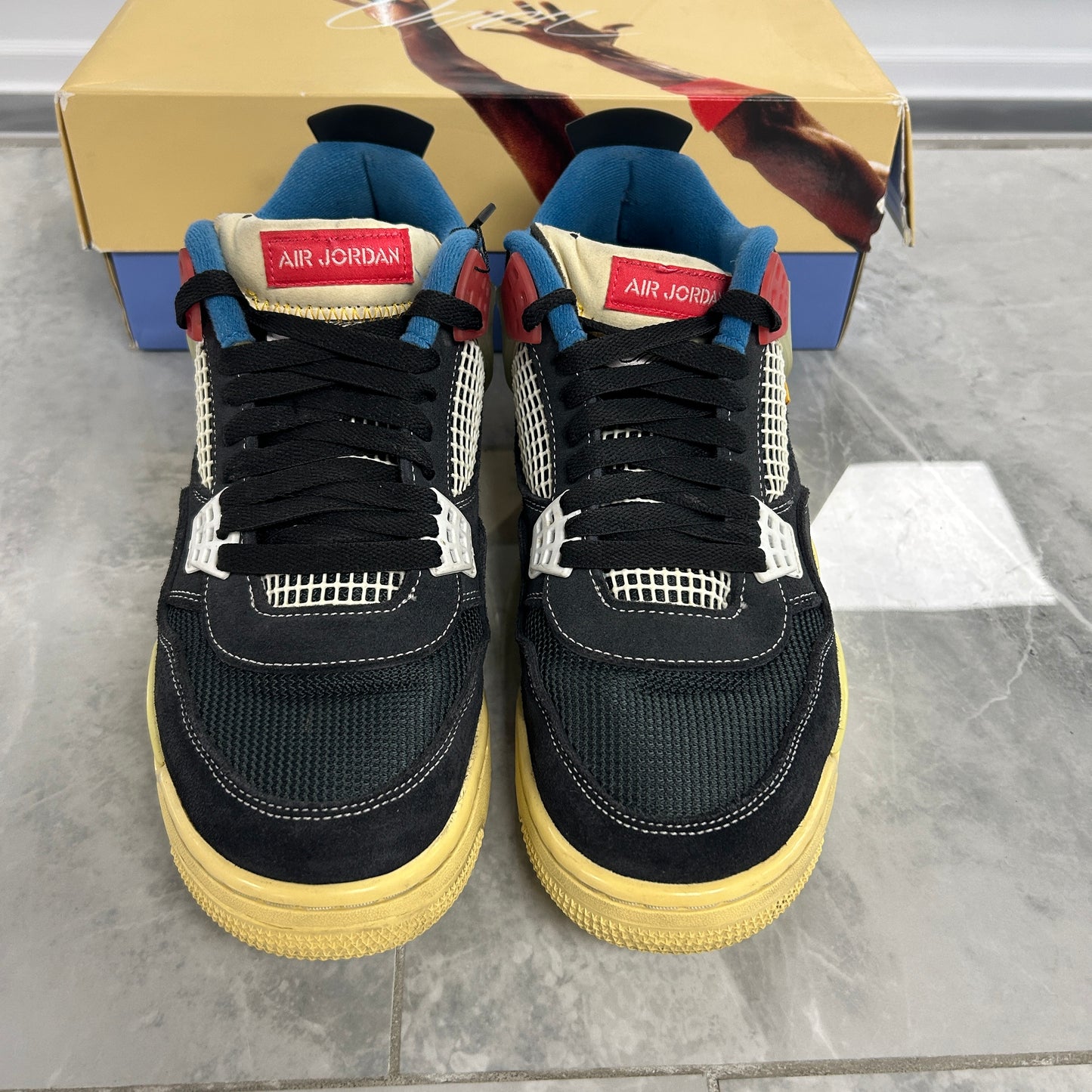 Jordan 4 Retro Union Off Noir (USED) (BLACK FRIDAY)