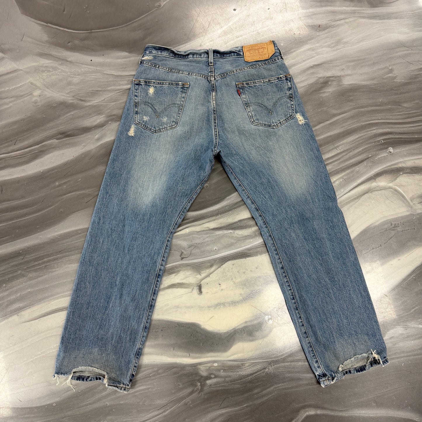 Vintage Levi 501 Distressed Denim Jeans