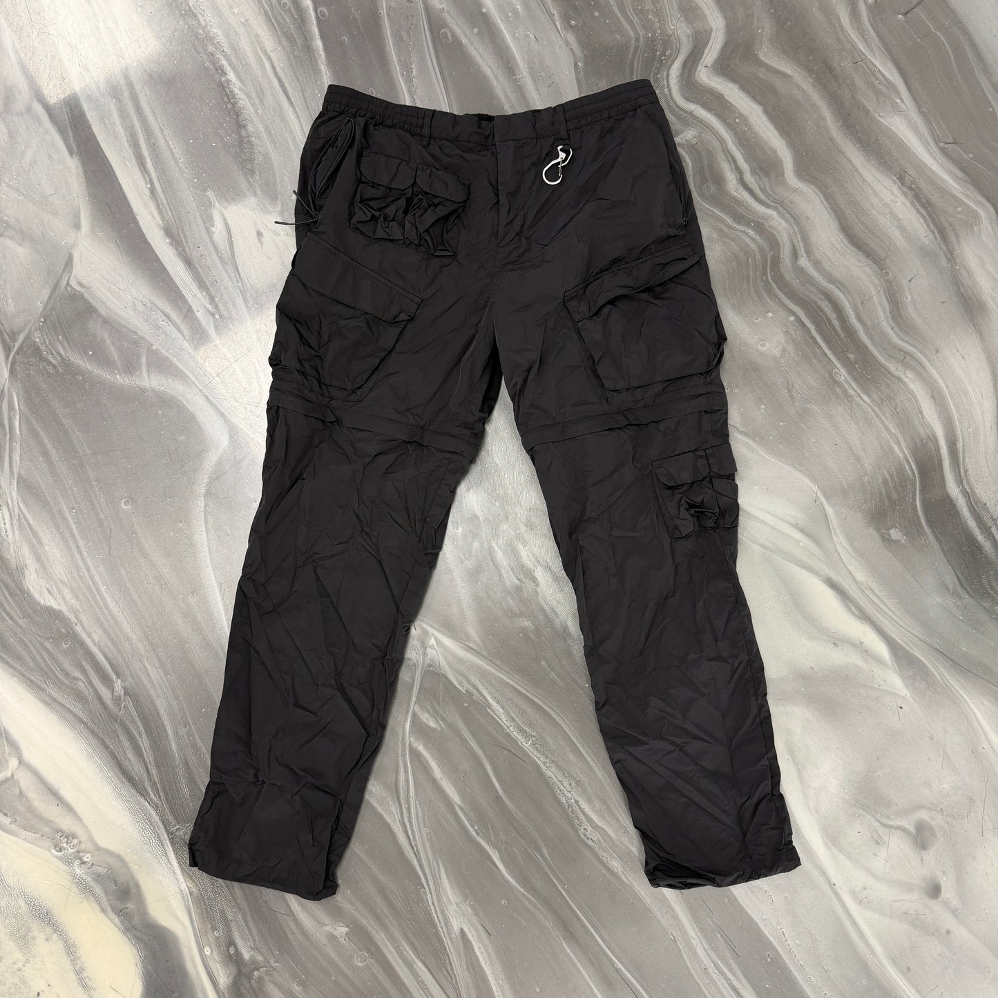Kith Dupont Cargo Pocket Convertible Nylon Pants Black