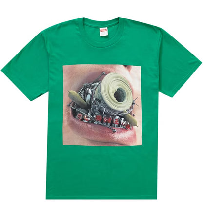 Supreme Braces Tee Green FW22