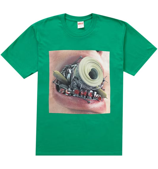 Supreme Braces Tee Green FW22