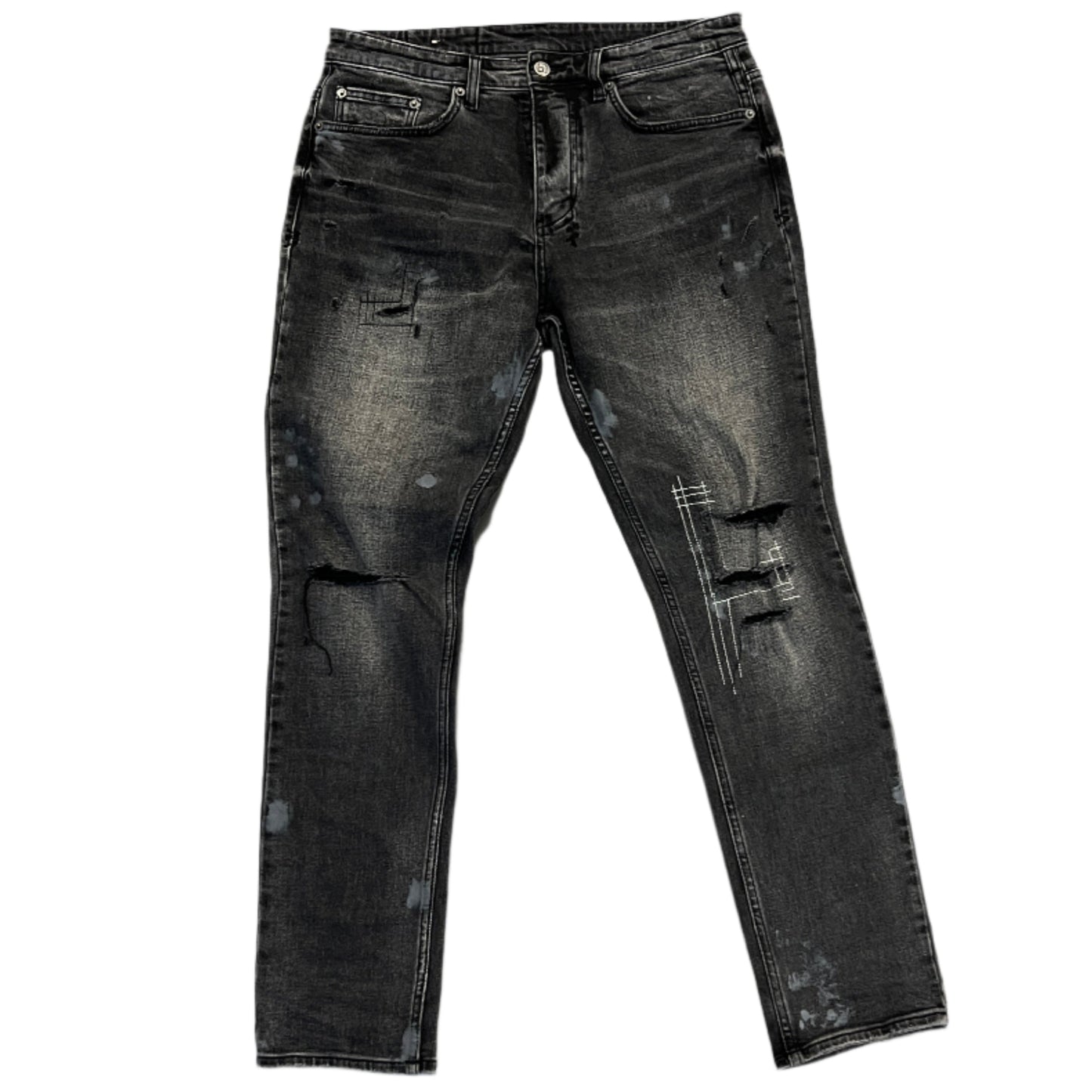 Ksubi Wolfgang Burnt 001 Black Denim Jeans