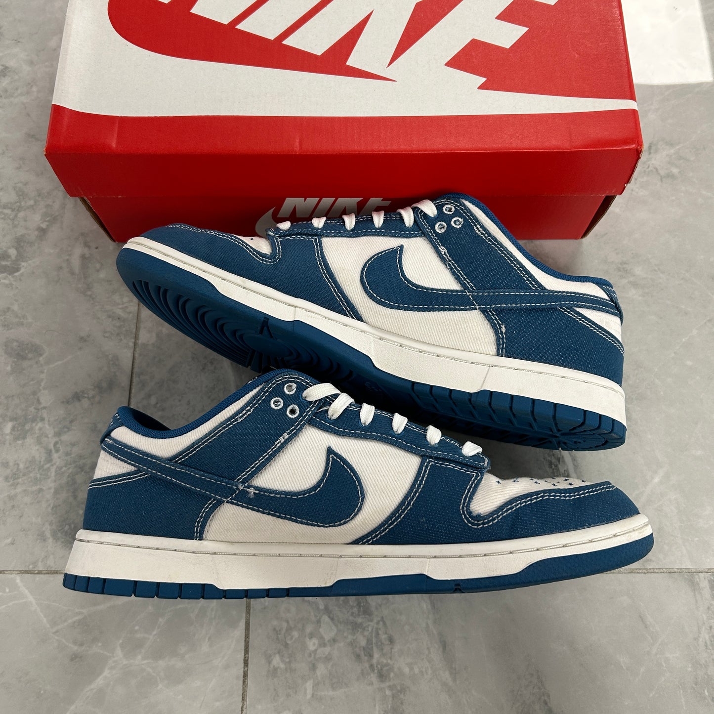 Nike Dunk Low Industrial Blue Sashiko (USED)(BLACK FRIDAY)