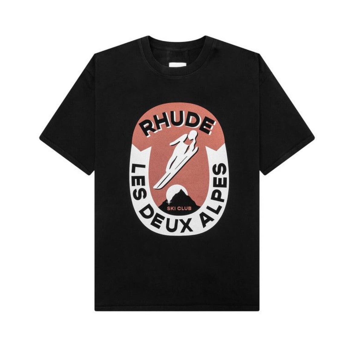 Rhude Les Depux Alpes Tee Vintage Black