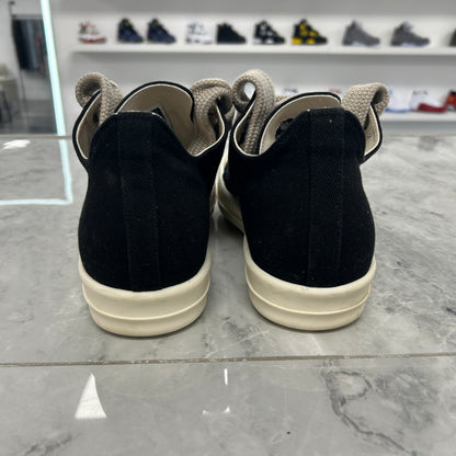 Rick Owens DRKSHDW Jumbo Lace Denim Ramone Low Black Milk (USED NO BOX)