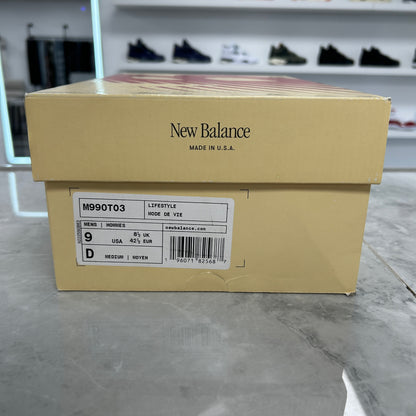 New Balance 990v3 MiUSA Grey Blue Olive (USED)