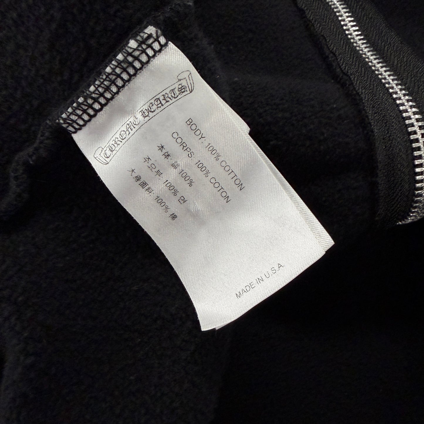 Chrome Hearts Multi Logo Multi Color Zip Up Hoodie