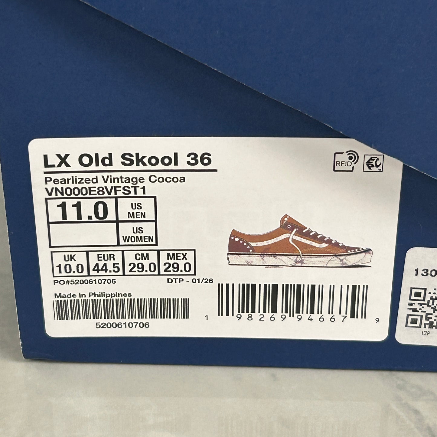 Vans LX Old Skool 36 Pearlized
Pack - Vintage Cocoa Brown (USED)