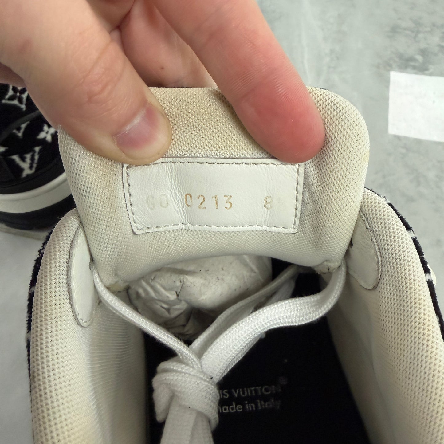 Louis Vuitton Textile Monogram Trainer Sneaker (Used)(No Box)