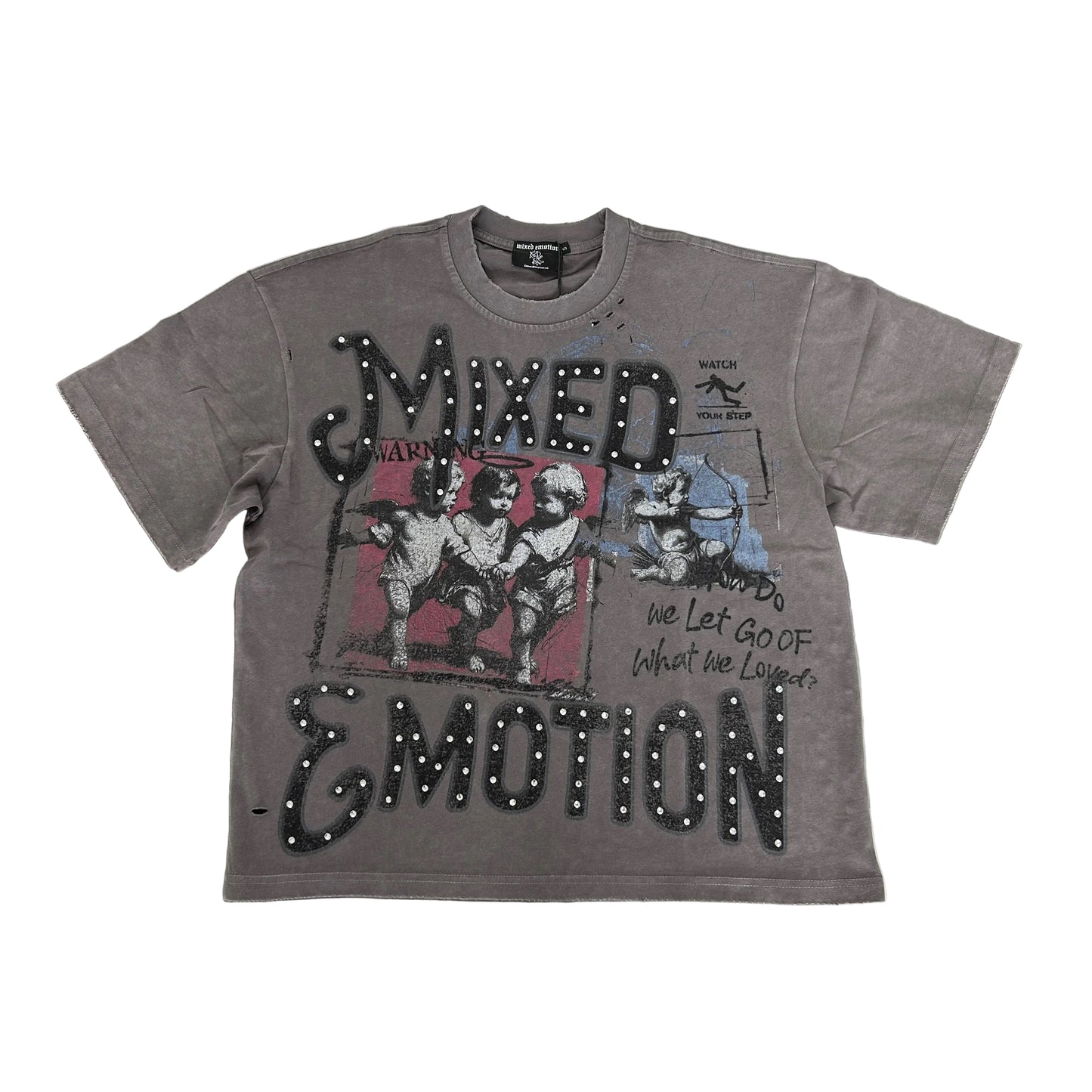 Mixed Emotion Grey Friends Tee