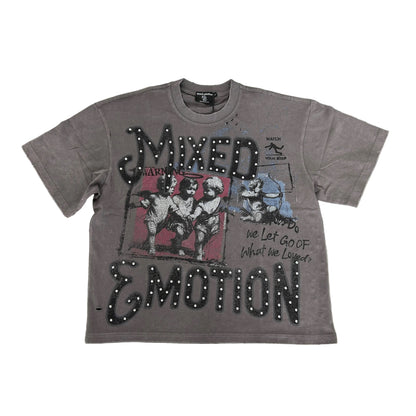 Mixed Emotion Grey Friends Tee