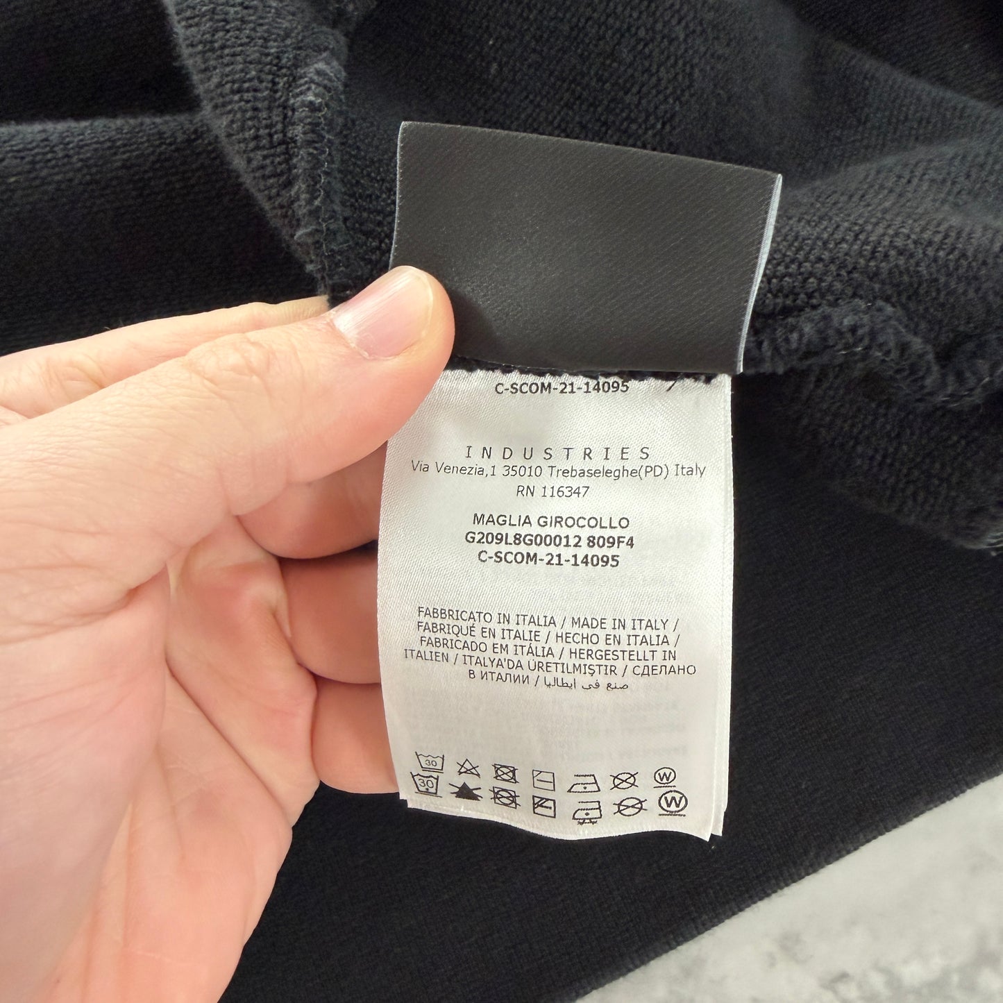 Moncler X Palm Angels Black Crewneck Sweatshirt