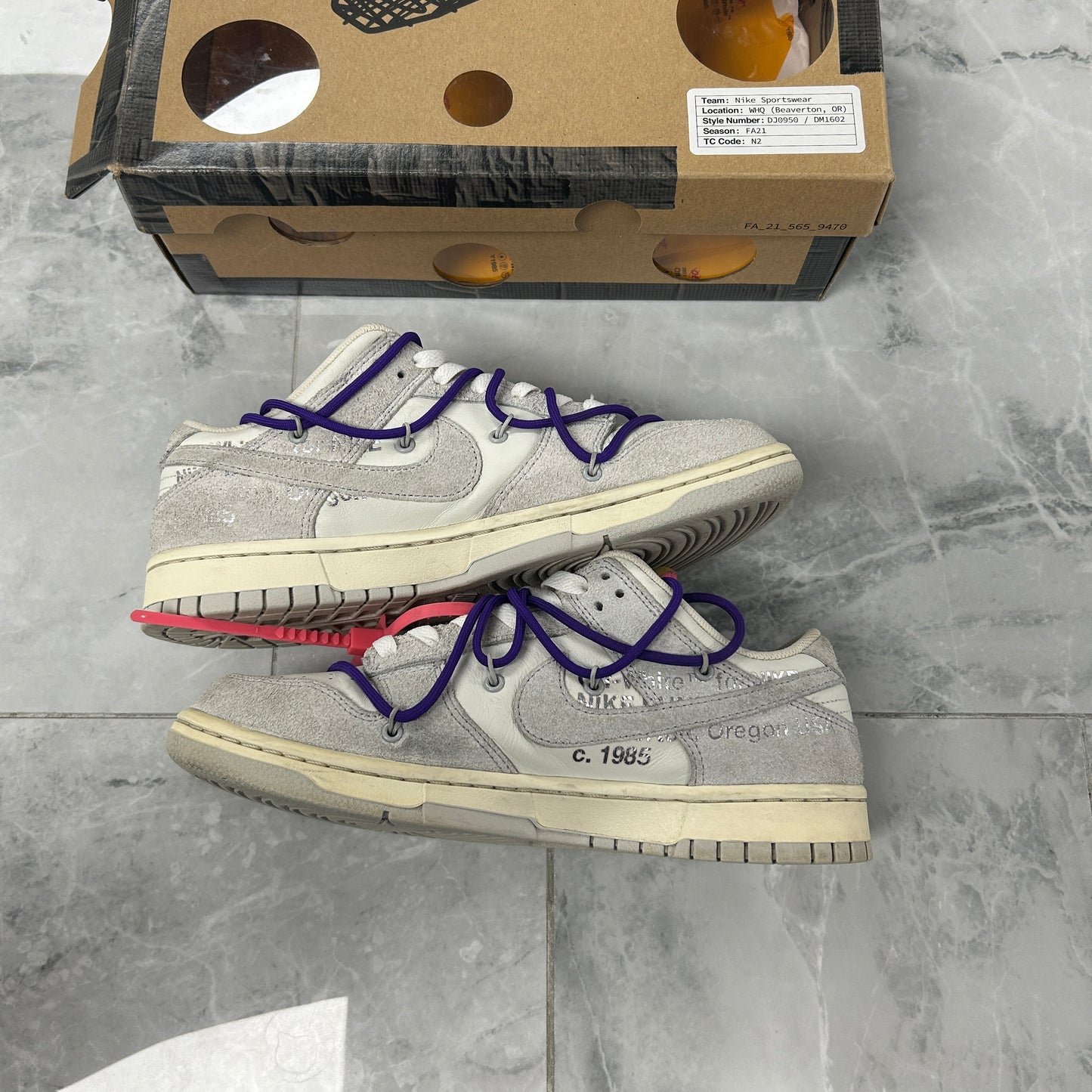 Nike Off-White Dunk Low Lot 15 (USED)