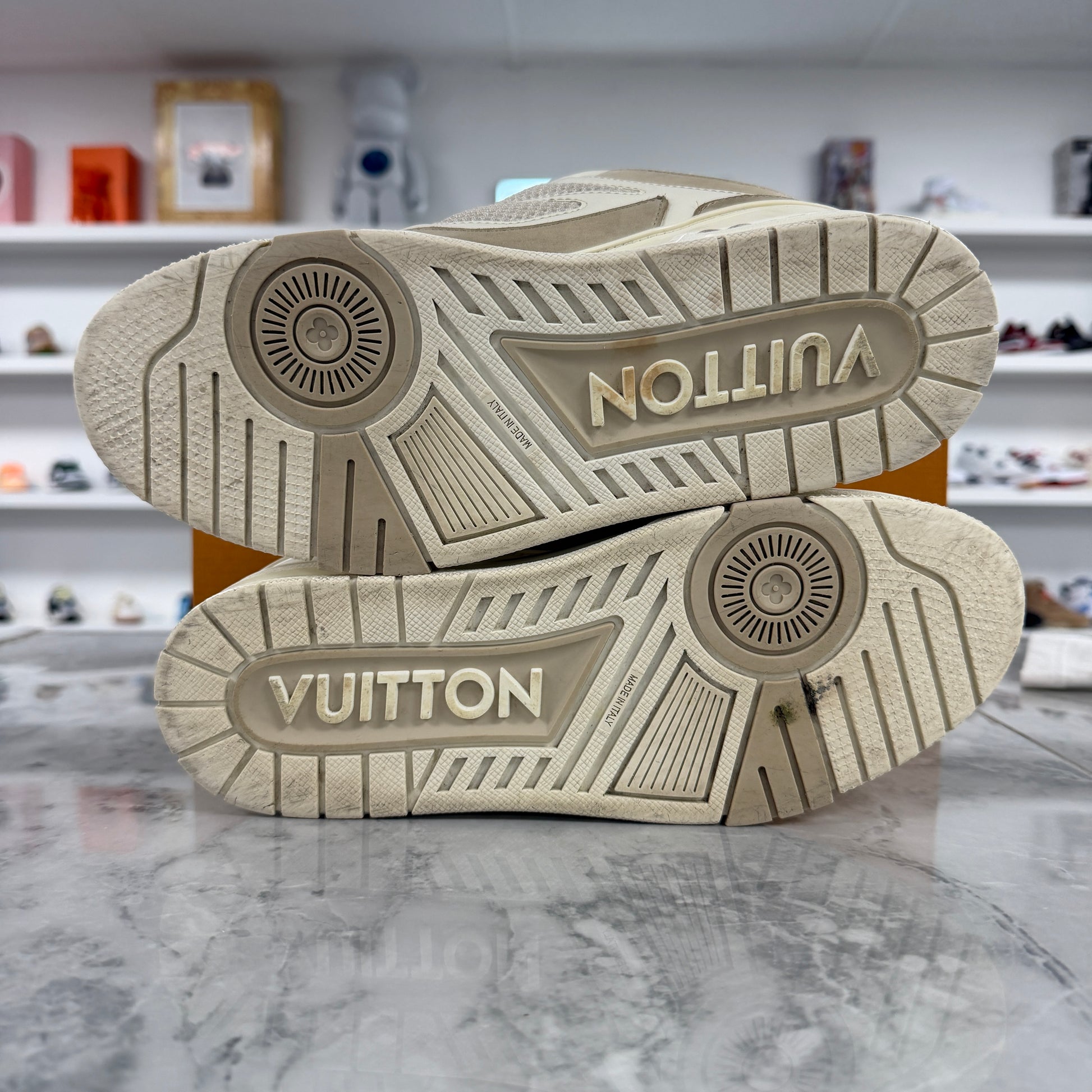 Louis Vuitton LV Skate Sneaker Beige White - view 6