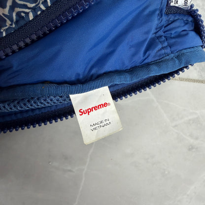 Supreme Puffer Side Bag Blue Paisley