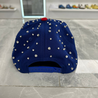 Blue Chicago Rhinestone Snap Back