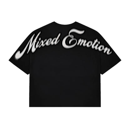 Mixed Emotion Black Pearl Cropped Tee