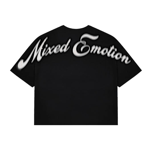 Mixed Emotion Black Pearl cropped tee — view 2