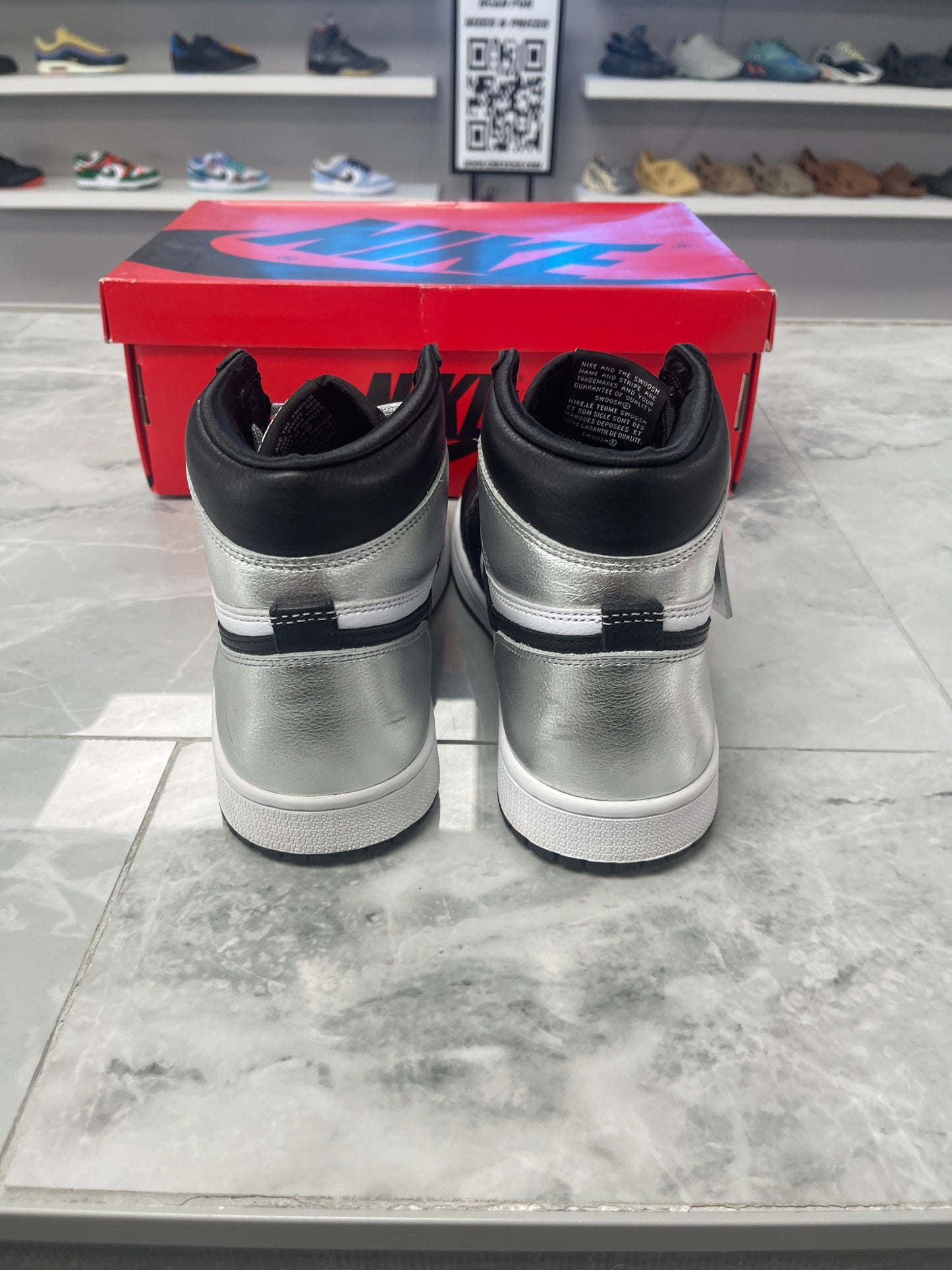 Jordan 1 Retro High Silver Toe (Used)