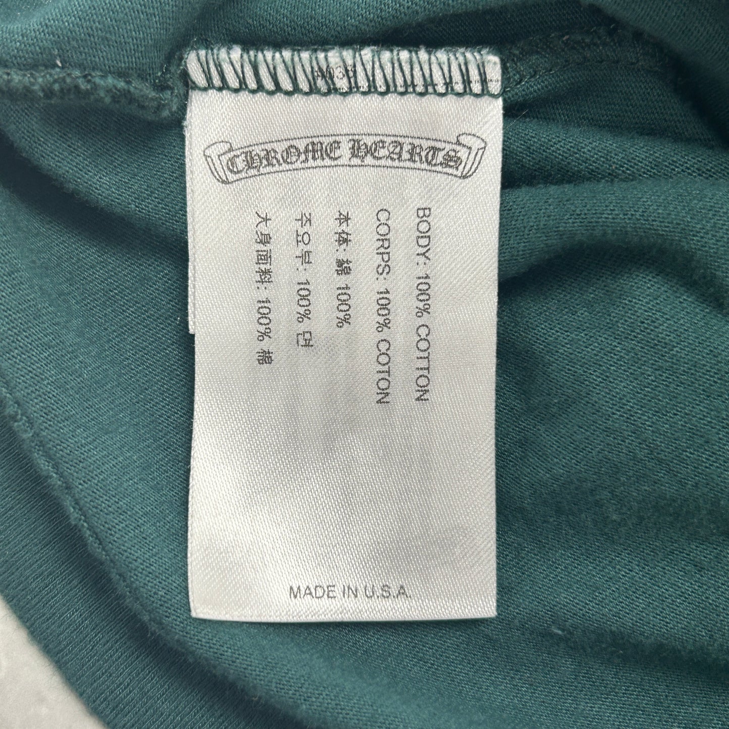 Chrome Hearts Horseshoe Long-Sleeve 'Green/Yellow'