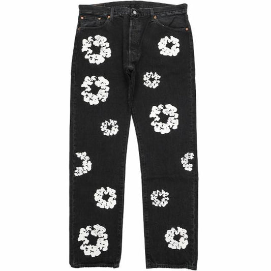 Denim Tears Levi's Cotton Black Wreath Jean