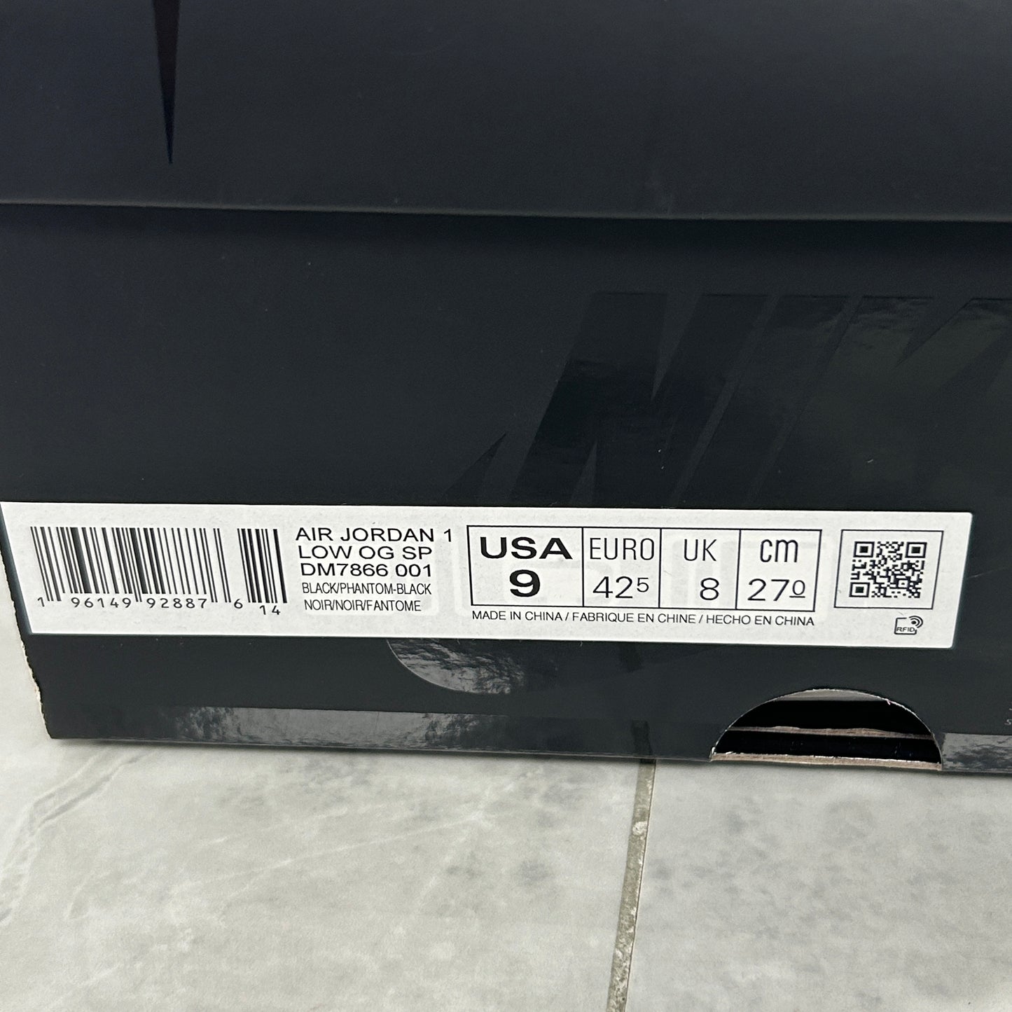 Jordan 1 Retro Low OG SP Travis Scott Black Phantom (USED)
