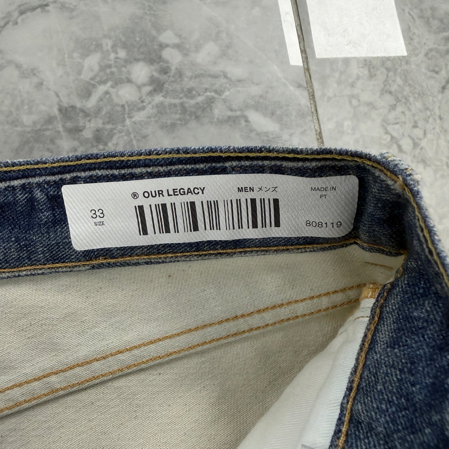 Our Legacy Third Cut Straight-Leg Printed Jeans