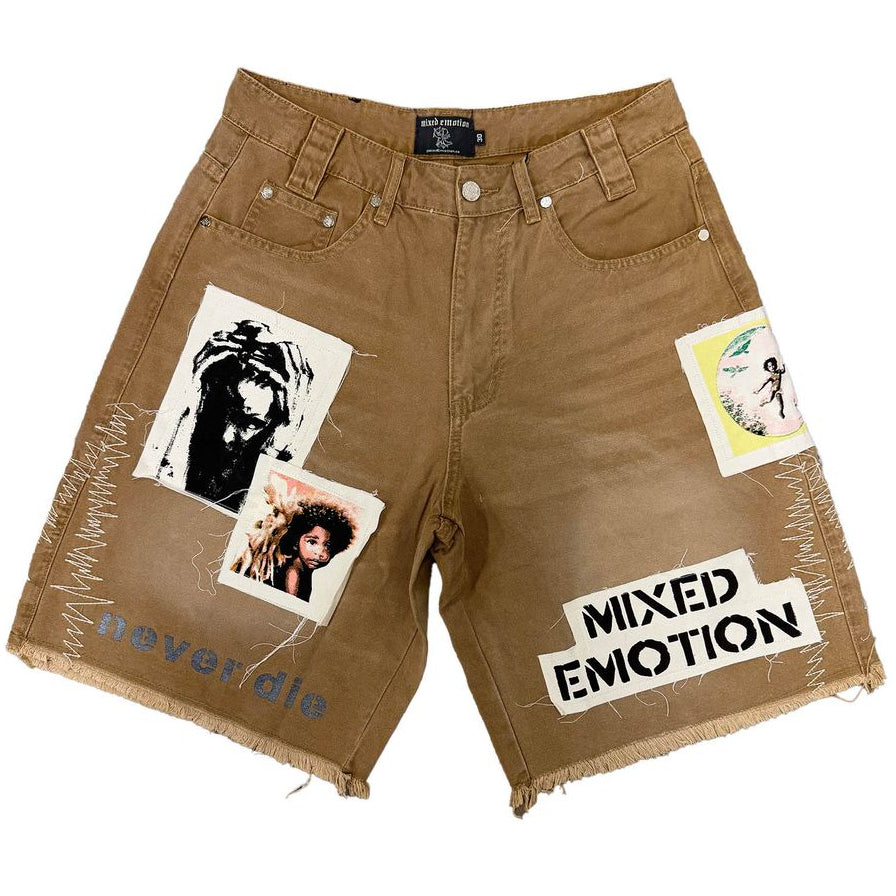 Mixed Emotion Chaos Carpenter Shorts Tan