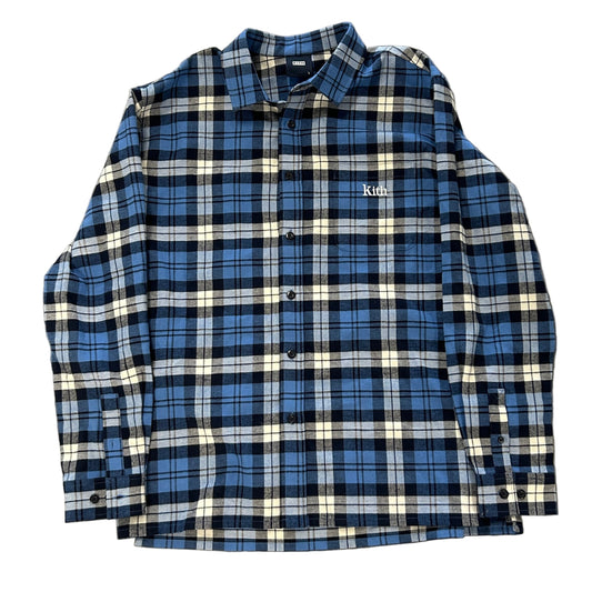 Kith Plaid Blue Flannel