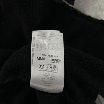 Supreme x MM6 Maison Margiela Zip Up Hooded Sweatshirt Black