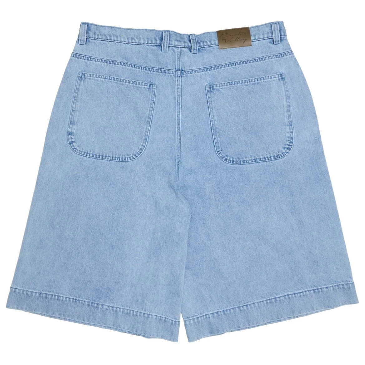 AZVA Roadside denim patch shorts — view 2
