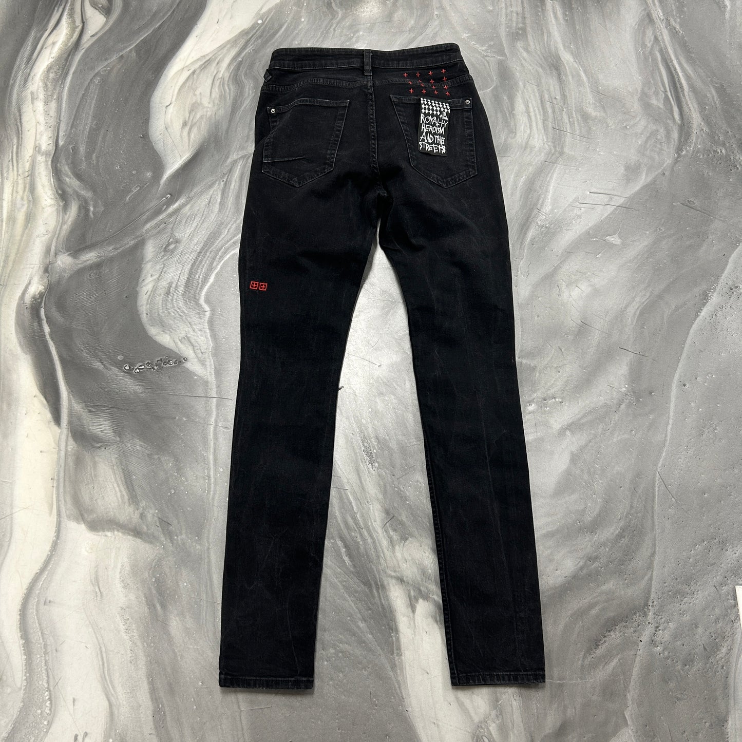 Ksubi Van Winkle Laid Black Sting Denim