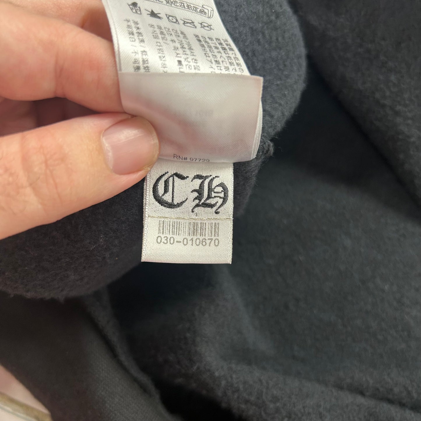 Chrome Hearts Floral Sleeve Horseshoe Hoodie