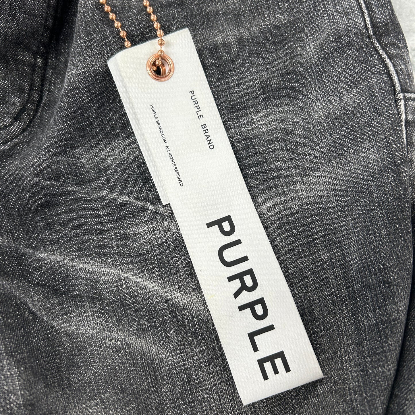 Purple Brand P002 Grey Wash Knee Rip