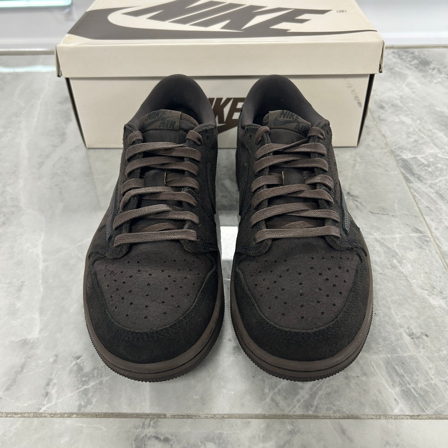 Jordan 1 Low Retro Travis Scott Brown Velvet (USED)
