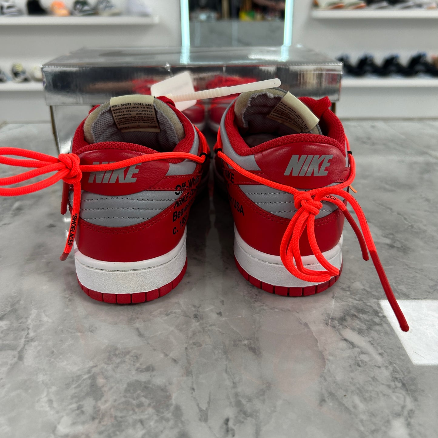 Nike Dunk Low Off-White University Red (USED)
