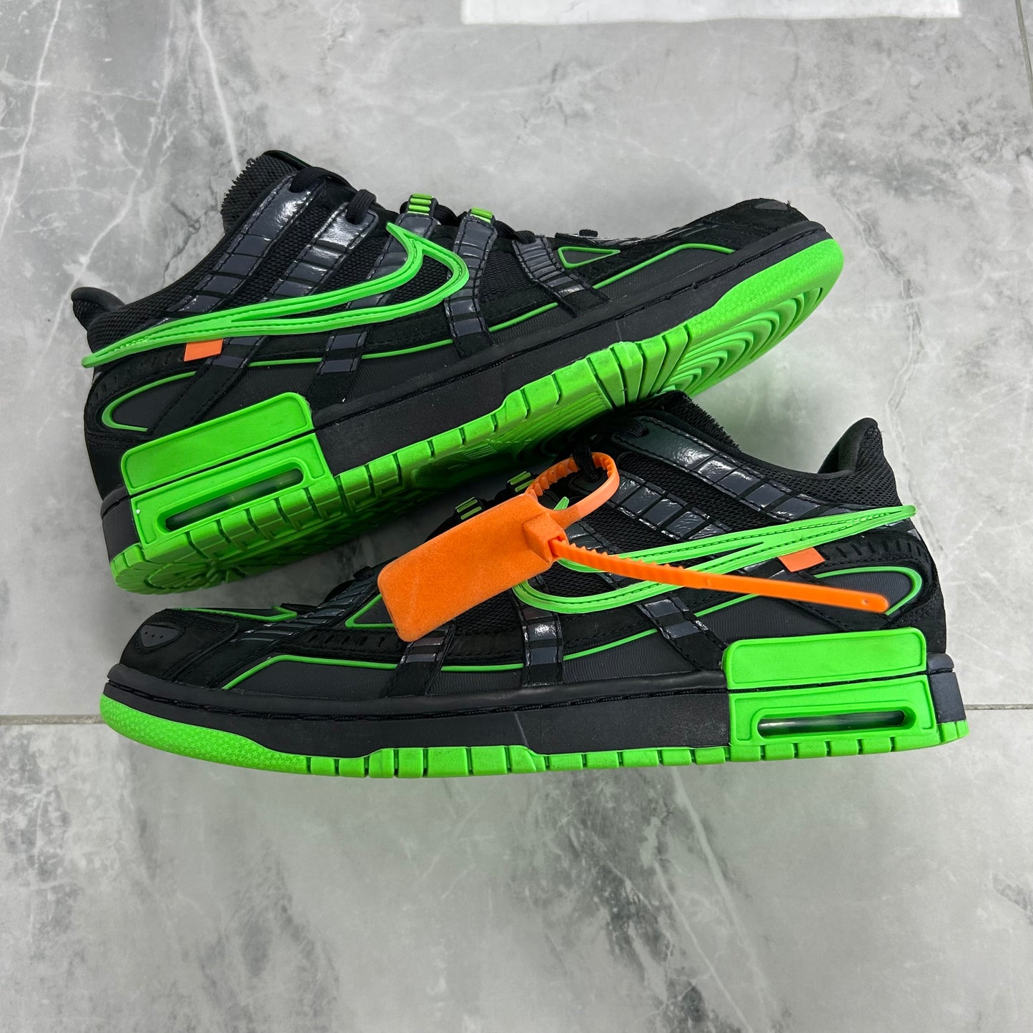 Nike Air Rubber Dunk Off-White Green Strike (Used)(No Box)