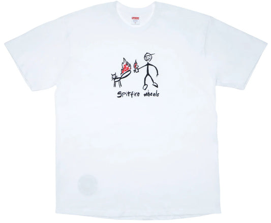Supreme Spitfire Cat T-shirt White