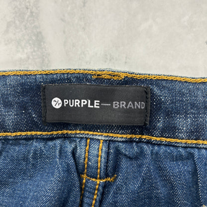 Purple P002 Paint Splatter Jeans