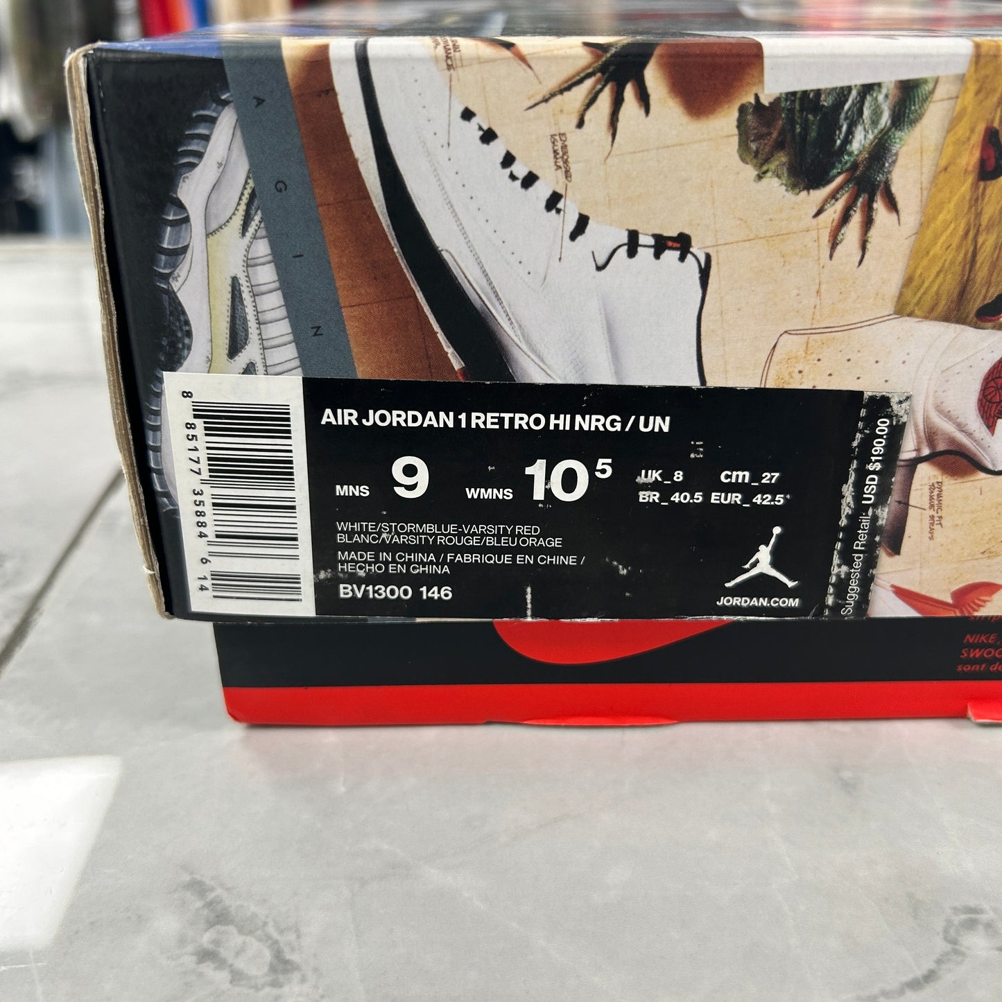 Jordan 1 Retro High Union LA Storm Blue (USED)