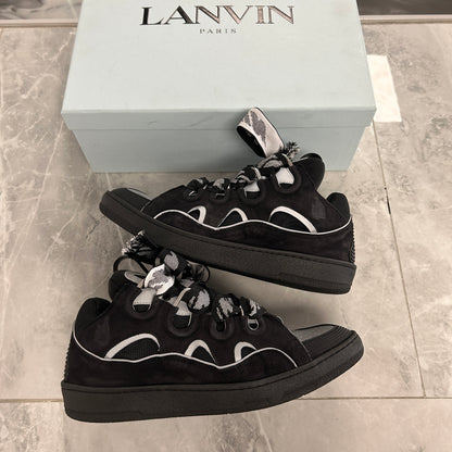 Lanvin Curb Sneakers 'Black Grey' (USED)