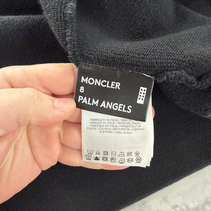 Moncler X Palm Angels Black Crewneck Sweatshirt