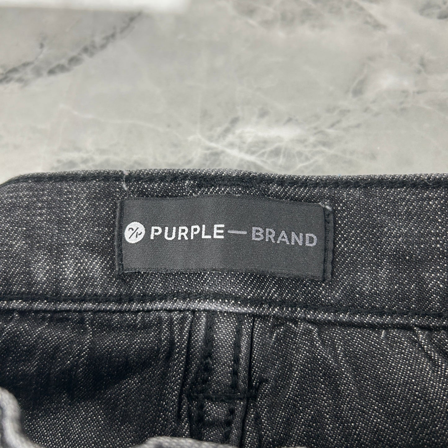 Purple Brand P002 Grey Wash Knee Rip