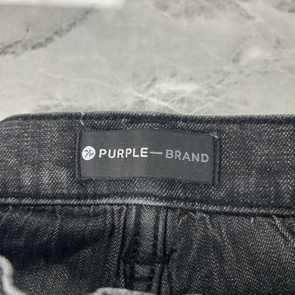 Purple Brand P002 Grey Wash Knee Rip
