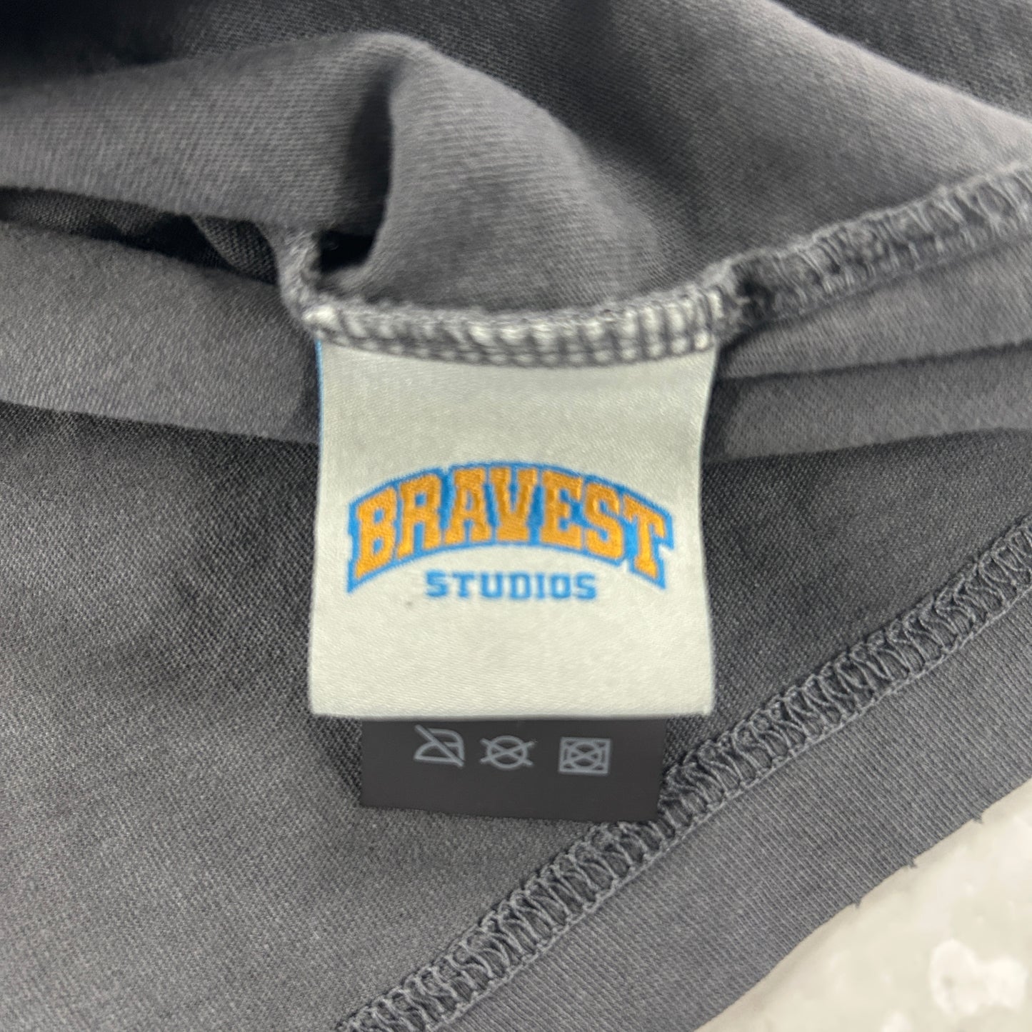 Bravest Studios Grey Carton Vintage T-Shirt Grey