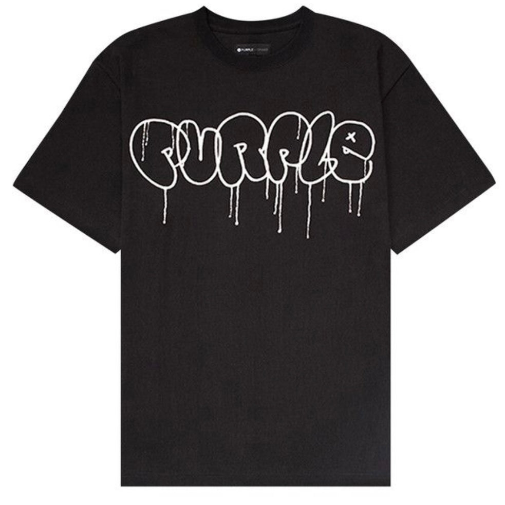 PURPLE BRAND Heavy Jersey T-
Shirt Black Beauty