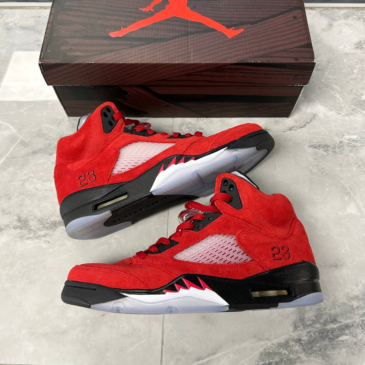 Jordan 5 Retro Raging Bull Red (2021)(USED)