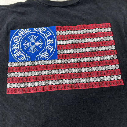 Chrome Hearts American Flag Dagger T-shirt Black