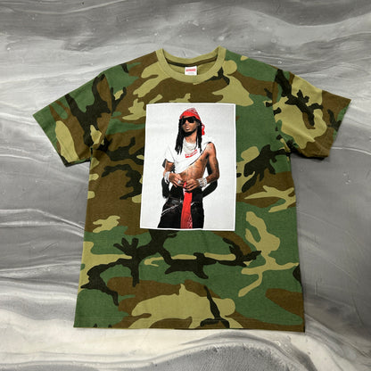 Supreme Playboi Carti Tee Woodland Camo