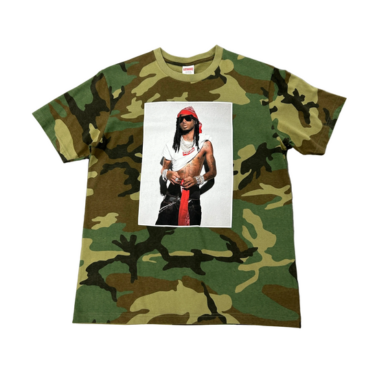 Supreme Playboi Carti Tee Woodland Camo